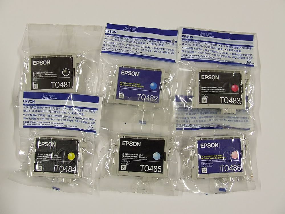 Amazon.co.jp: Epson T0487 インクカートリッジ 6個パック